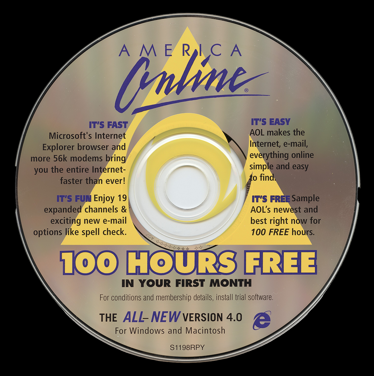An America Online installation CD