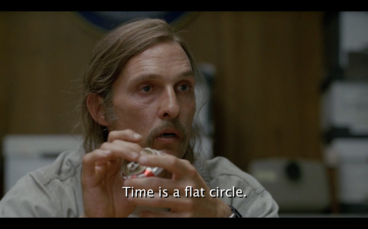 Time is a flat circle