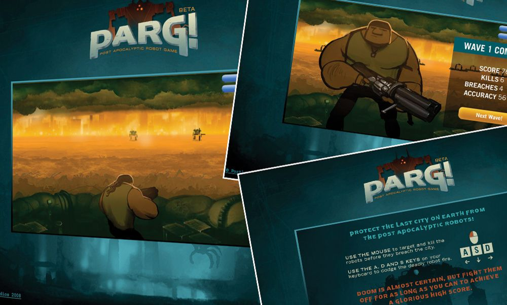 The PARG game website